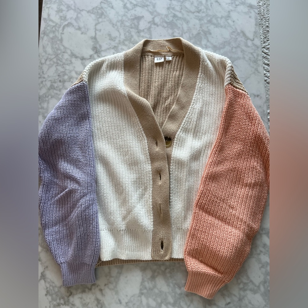 Gap Color Block Cardigan